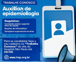 Vaga para Auxiliar de epidemiologia