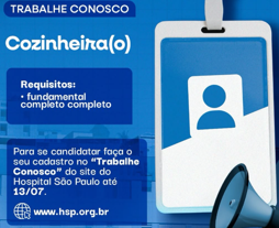 Vaga para Cozinheiro(a)