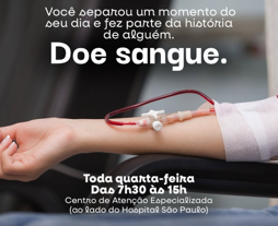 Doe Sangue e salve vidas!