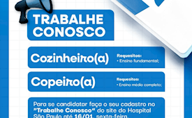 Vaga para Copeiro(a) e Cozinheiro(a)