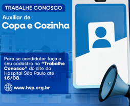 Vaga para Auxiliar de Copa e Cozinha