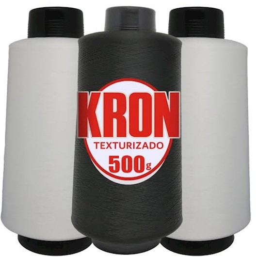 Fio Kron 500g  branco e preto 