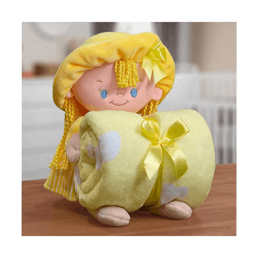 Kit Manta e boneco / varias cores disponíveis  