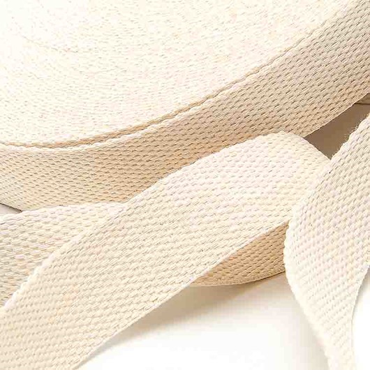  Alça de Bolsa Cru 100% Algodão 30mm 