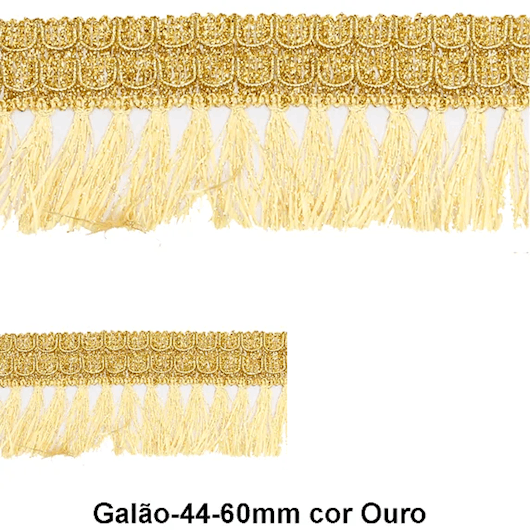 Galão c/ Franja Dourado  
