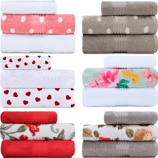 Toalhas de Banho Lisas e Estampadas 100% Algodão Felpudo Prisma Dohler  