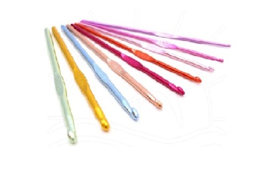 Agulha de alumínio para crochê  