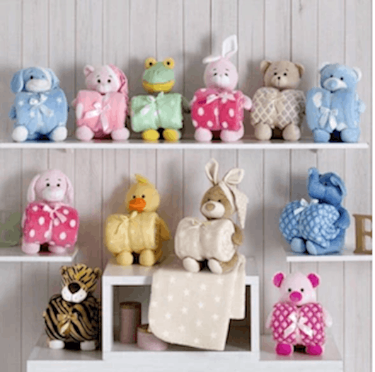 Kit Manta e boneco / varias cores disponíveis  