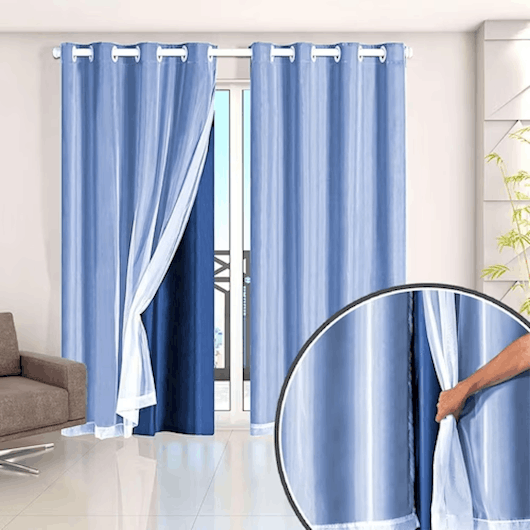 Cortina Blackout com Voal 